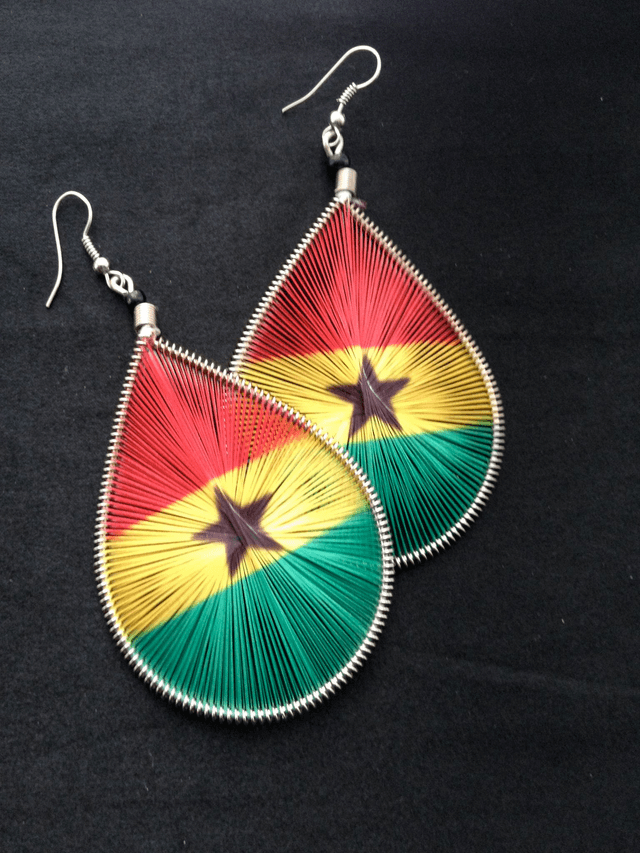 Flag Thread Earrings 