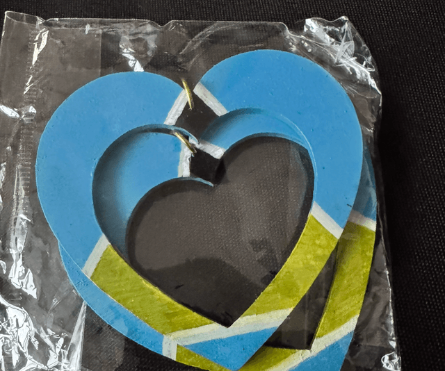 St Lucia Painted Earrings 
