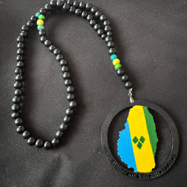 Flag Map Beaded Chain 