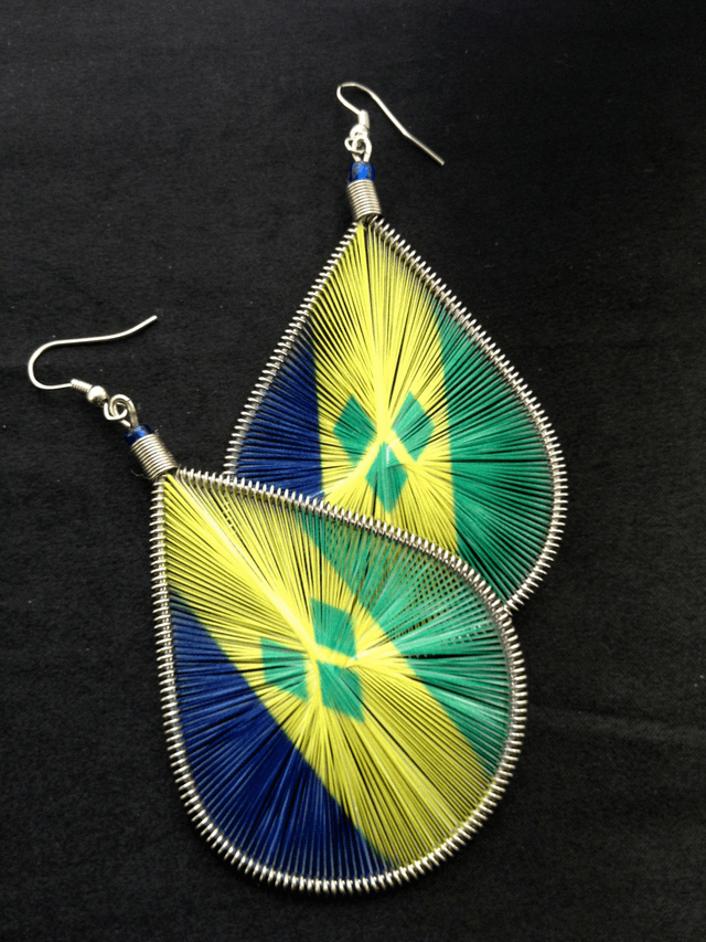 Flag Thread Earrings 