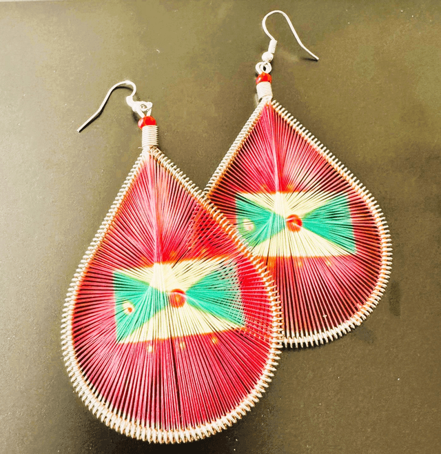 Flag Thread Earrings 