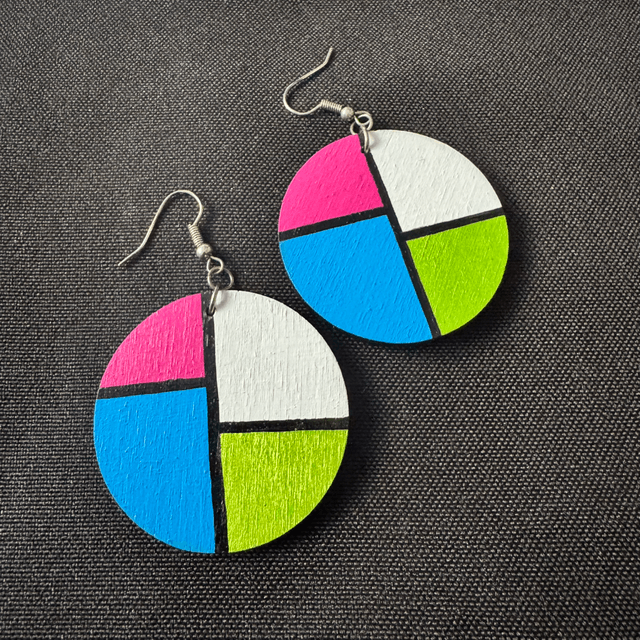 Colour Block Earrings 
