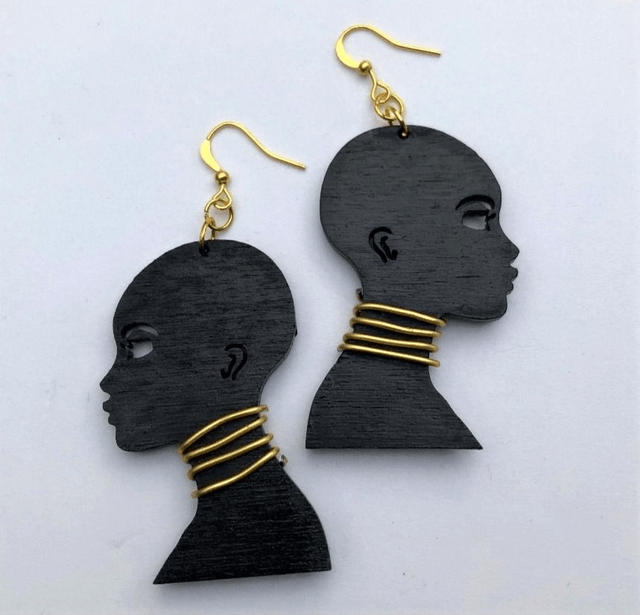 Dora Milaje Inspired Earrings  GOLD
