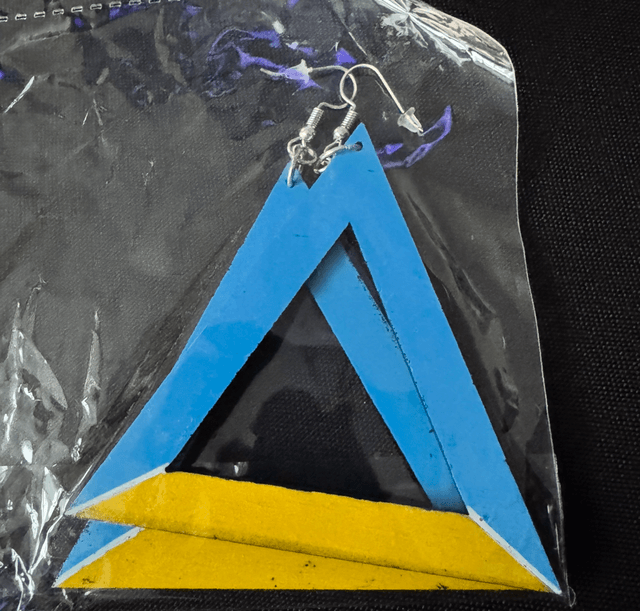 St Lucia Painted Earrings 