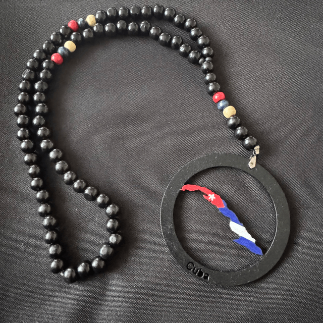 Flag Map Beaded Chain 