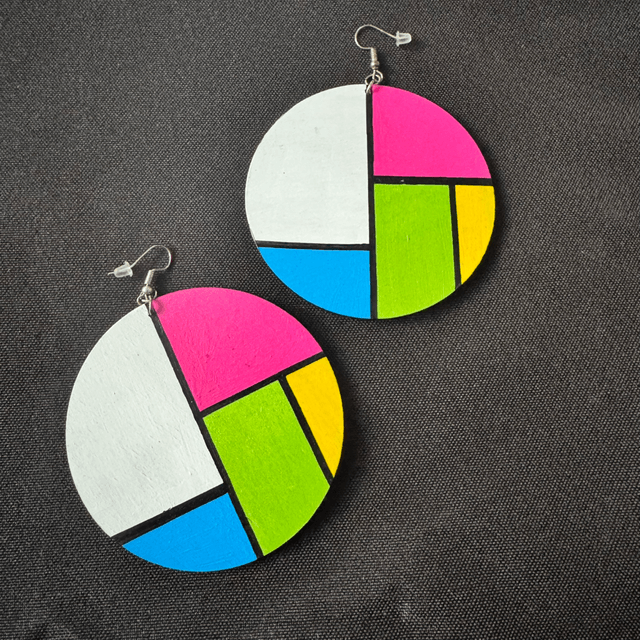 Colour Block Earrings 