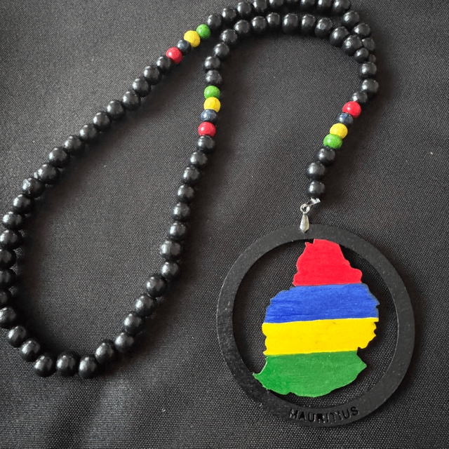 Flag Map Beaded Chain 