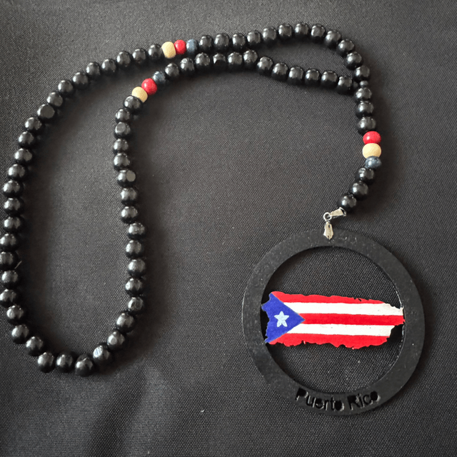 Flag Map Beaded Chain 