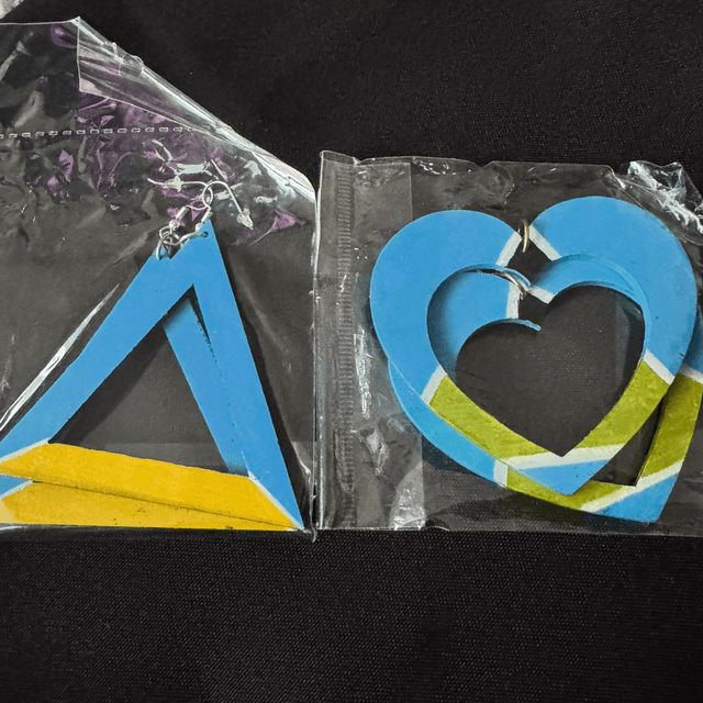 St Lucia Painted Earrings 